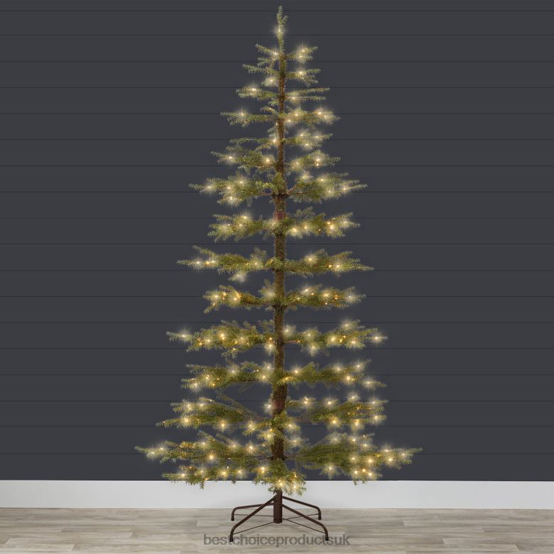 Seasonal Best Choice ProductsPre-Lit Sparse Christmas Tree w/ 2-in-1 LED Lights, Cordless Connection N62R87 Beauty