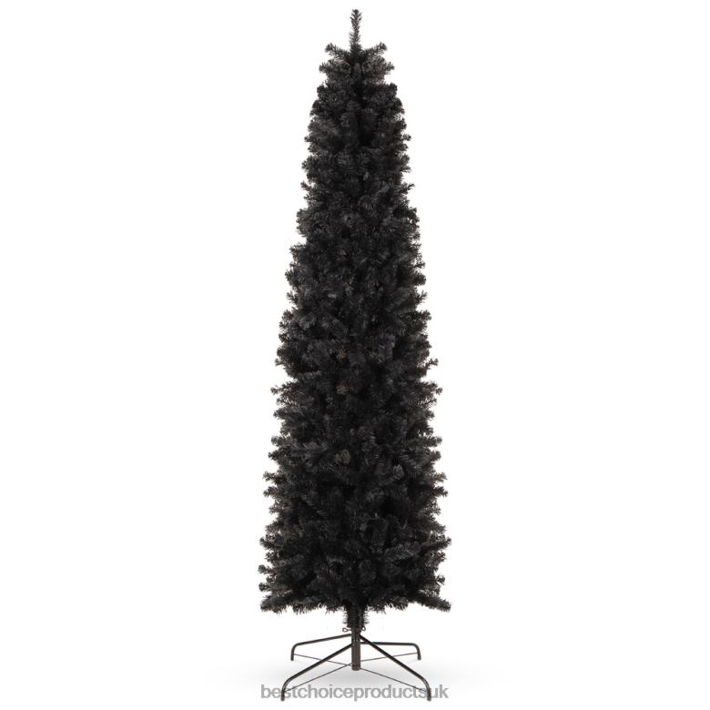Seasonal Best Choice ProductsBlack Artificial Pencil Holiday Christmas Tree N62R188 Beauty