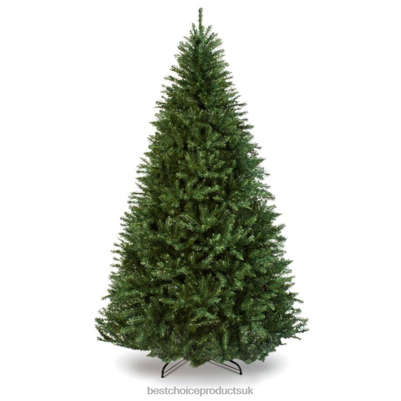 Seasonal Best Choice ProductsHinged Douglas Full Fir Artificial Christmas Tree N62R249 Metal Stand