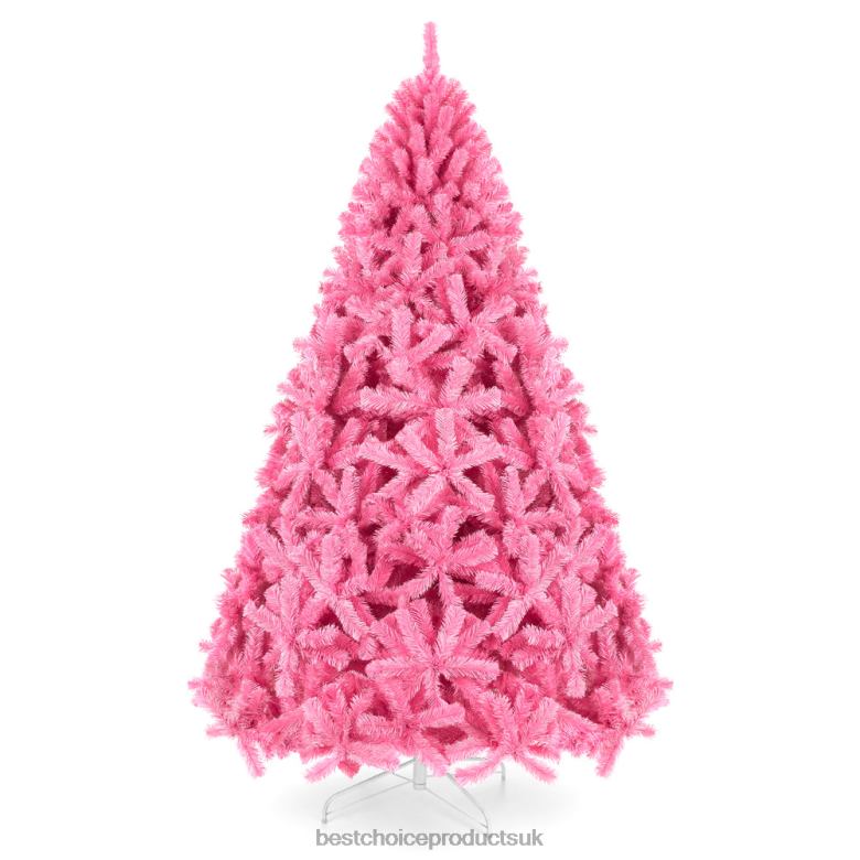 Seasonal Best Choice ProductsPink Artificial Fir Christmas Tree w/ Foldable Stand N62R192 Beauty