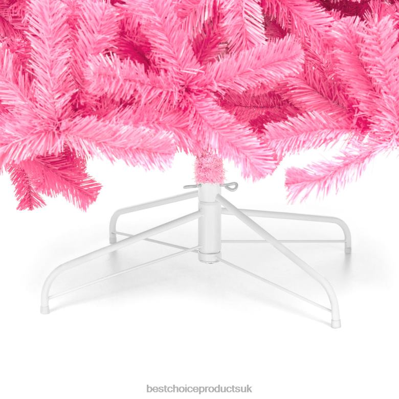 Seasonal Best Choice ProductsPink Artificial Fir Christmas Tree w/ Foldable Stand N62R192 Beauty