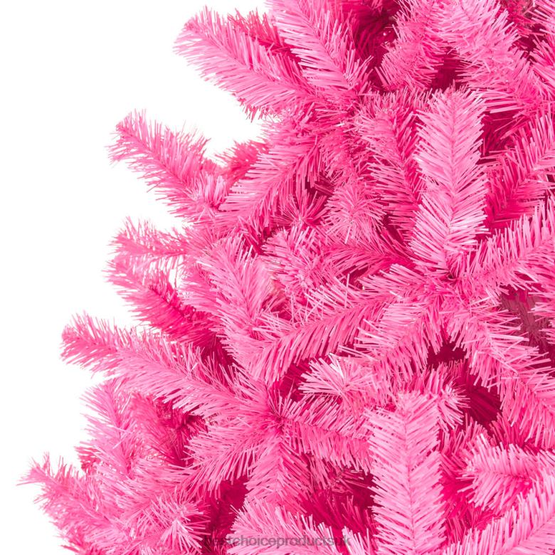 Seasonal Best Choice ProductsPink Artificial Fir Christmas Tree w/ Foldable Stand N62R193 Beauty
