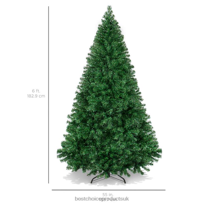 Seasonal Best Choice ProductsPremium Artificial Pine Christmas Tree w/ Foldable Metal Base N62R133 Beauty