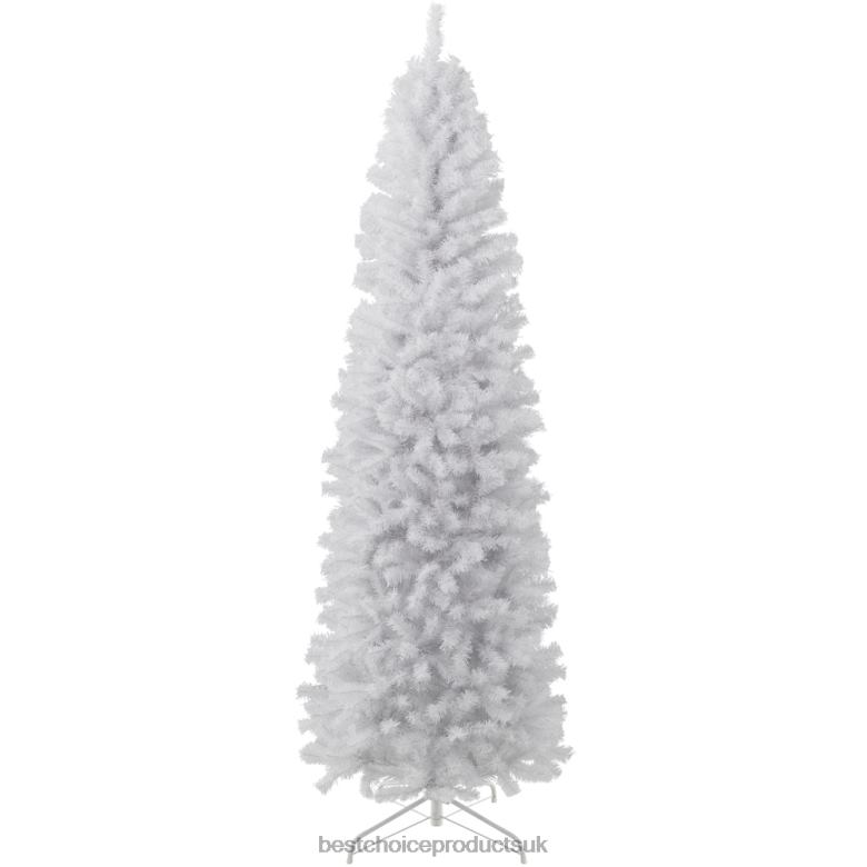 Seasonal Best Choice ProductsWhite Artificial Pencil Holiday Christmas Tree N62R118 Beauty