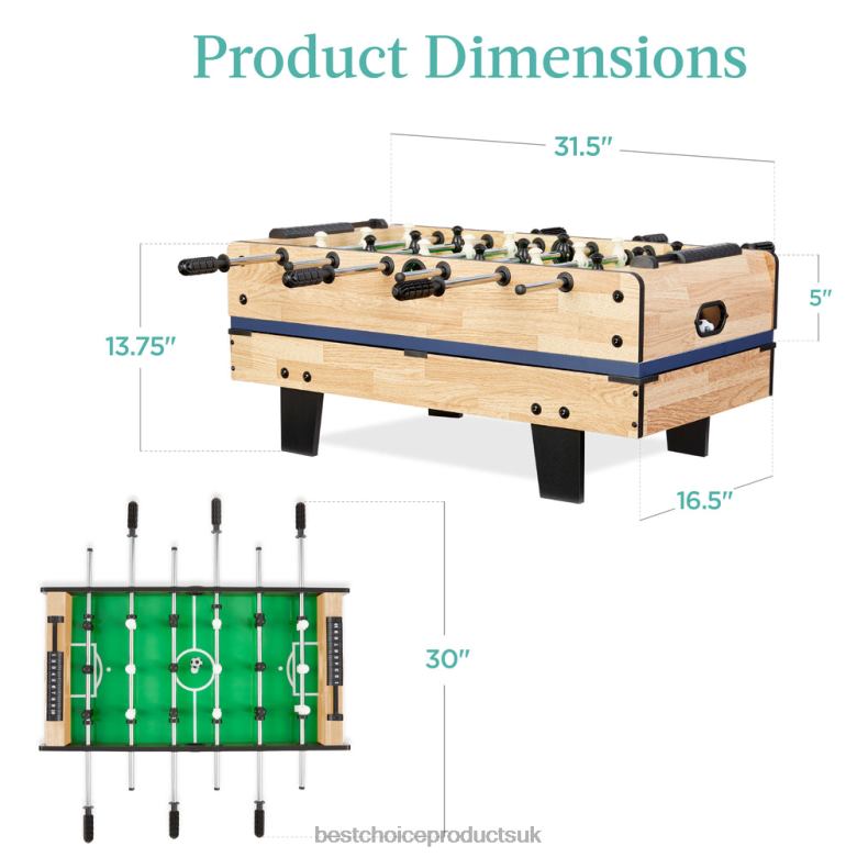 Toy & Game | Best Choice Products11-in-1 Combo Game Set w/ Ping Pong, Foosball, Air Hockey, 5 Storage Bags N62R1010 Light Wood
