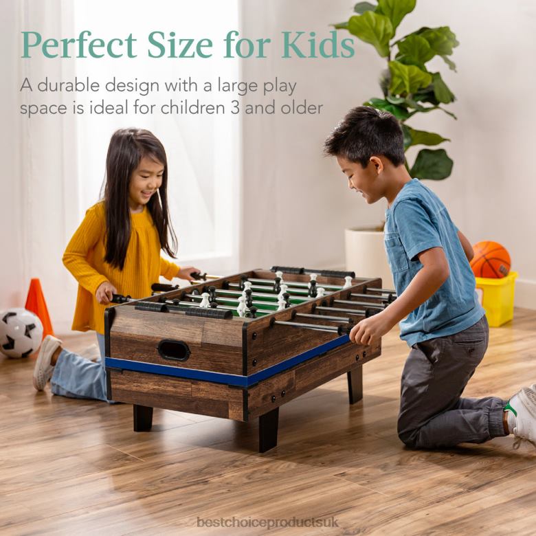 Toy & Game | Best Choice Products11-in-1 Combo Game Set w/ Ping Pong, Foosball, Air Hockey, 5 Storage Bags N62R1011 Dark Wood