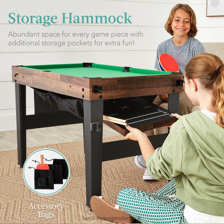 Toy & Game | Best Choice Products13-in-1 Combo Game Table Set w/ Ping Pong, Foosball, Basketball, Air Hockey N62R286 Dark Brown