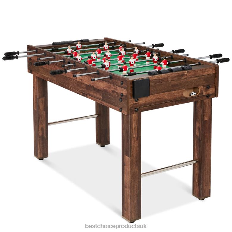 Toy & Game | Best Choice ProductsFoosball Game Table, Arcade Table Soccer w/ 2 Cup Holders, 2 Balls N62R549 Dark Brown