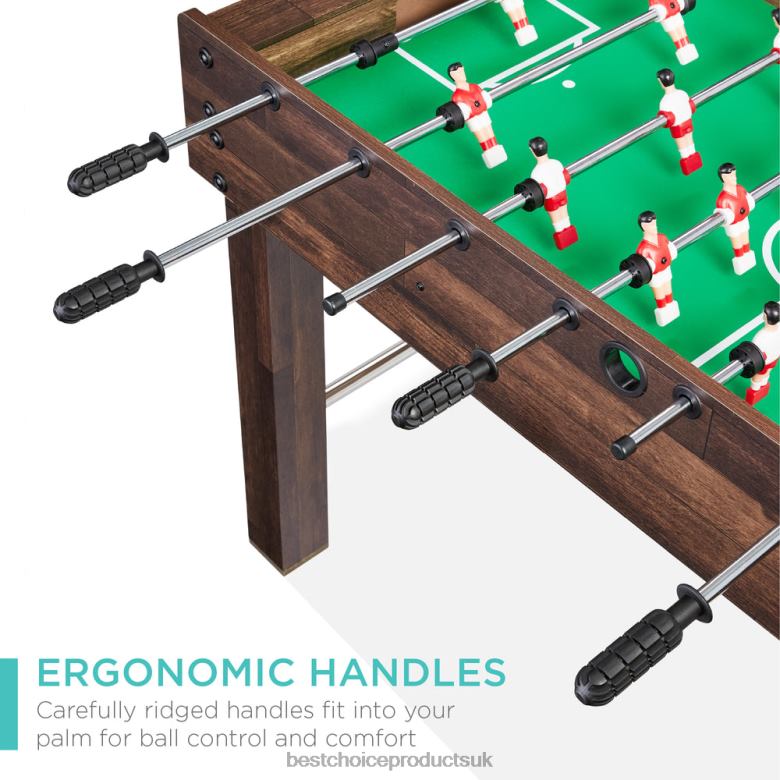 Toy & Game | Best Choice ProductsFoosball Game Table, Arcade Table Soccer w/ 2 Cup Holders, 2 Balls N62R549 Dark Brown