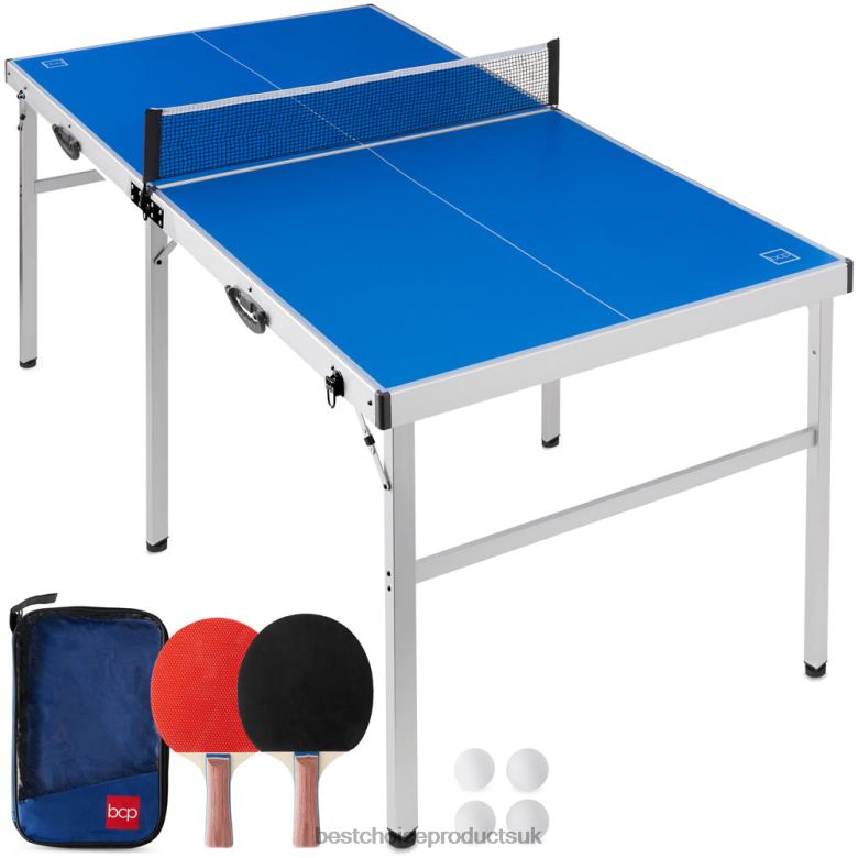 Toy & Game | Best Choice ProductsPortable Ping Pong Table Tennis Game Set w/ Paddles, Balls N62R542 Blue
