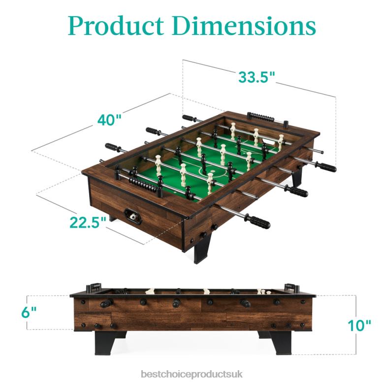 Toy & Game | Best Choice ProductsTabletop Foosball Set, Arcade Table Soccer w/ 2 Balls N62R545 Dark Wood