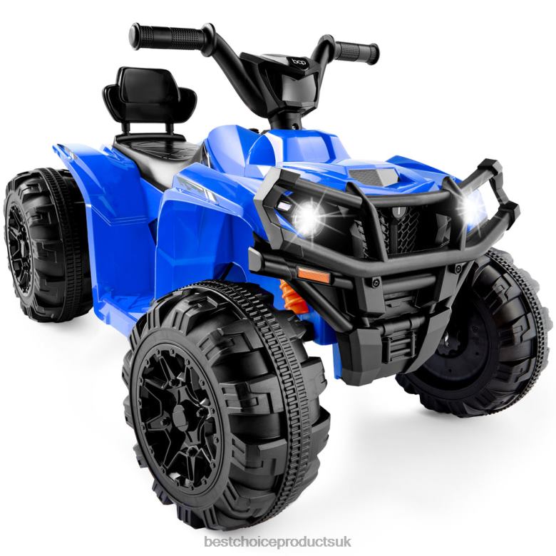 Toy & Game | Best Choice Products12V Kids Ride-On 4-Wheeler Quad ATV Car w/ 2.4mph Max, Bluetooth, Headlights N62R278 Blue