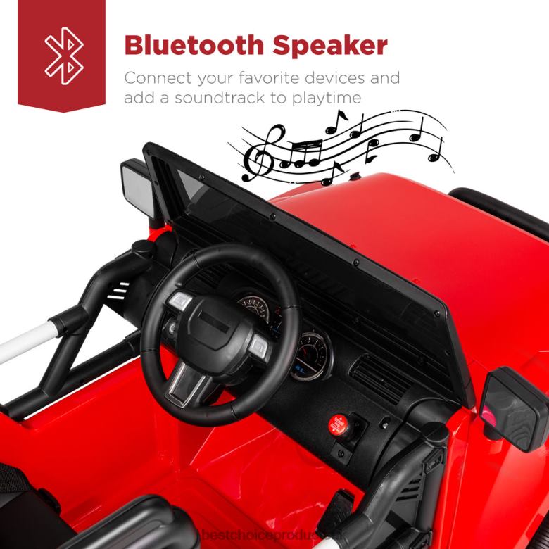 Toy & Game | Best Choice Products12V Kids Ride-On Truck Car Toy w/ 3 Speeds, LED, Remote, Bluetooth N62R532 Red