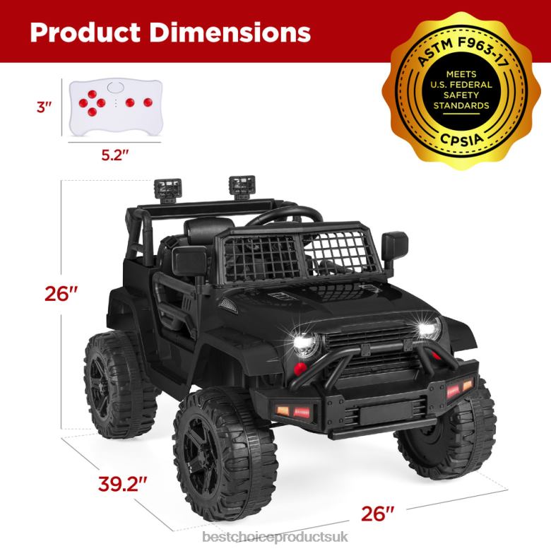 Toy & Game | Best Choice Products12V Kids Ride-On Truck Car w/ Parent Remote Control, Spring Suspension N62R485 Black