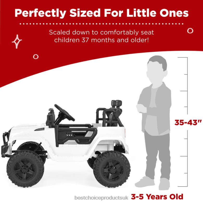 Toy & Game | Best Choice Products12V Kids Ride-On Truck Car w/ Parent Remote Control, Spring Suspension N62R489 White