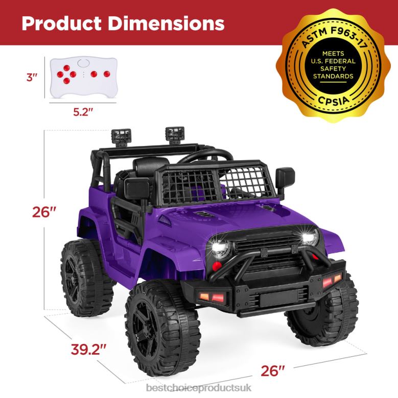 Toy & Game | Best Choice Products12V Kids Ride-On Truck Car w/ Parent Remote Control, Spring Suspension N62R495 Purple
