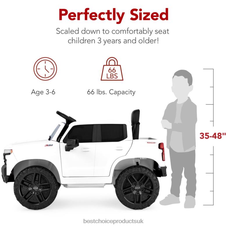 Toy & Game | Best Choice Products12V Licensed Chevrolet Silverado Ride On Truck w/ Parent Remote Control N62R566 White