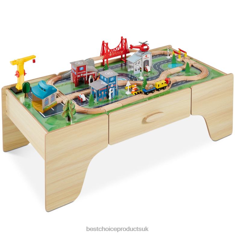 Toy & Game | Best Choice Products35-Piece Train Table, Large Multipurpose Playset w/ Reversible Table Top N62R483 Multicolor