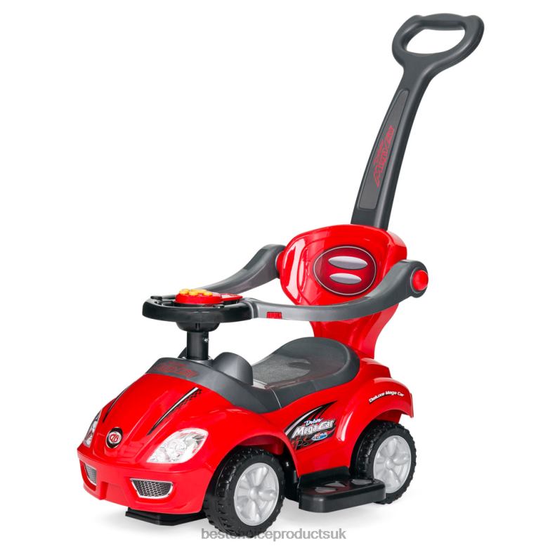 Toy & Game | Best Choice Products3-in-1 Kids Push Car w/ Handle and Horn N62R1000 Red