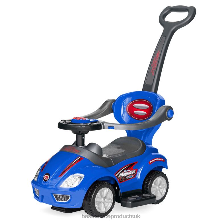 Toy & Game | Best Choice Products3-in-1 Kids Push Car w/ Handle and Horn N62R1002 Blue