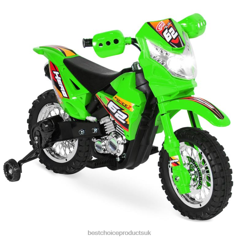 Toy & Game | Best Choice Products6V Kids Electric Ride-On Motorcycle Toy w/ Training Wheels, Lights, Music N62R518 Green