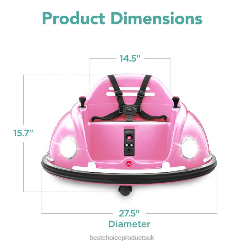 Toy & Game | Best Choice Products6V Kids Ride On Bumper Car Toy w/ Remote, Harness, Lights, 360 Degree Spin N62R502 Pink