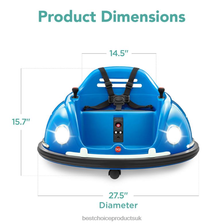 Toy & Game | Best Choice Products6V Kids Ride On Bumper Car Toy w/ Remote, Harness, Lights, 360 Degree Spin N62R504 Navy Blue