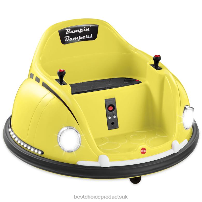 Toy & Game | Best Choice Products6V Kids Ride On Bumper Car Toy w/ Remote, Harness, Lights, 360 Degree Spin N62R506 Yellow