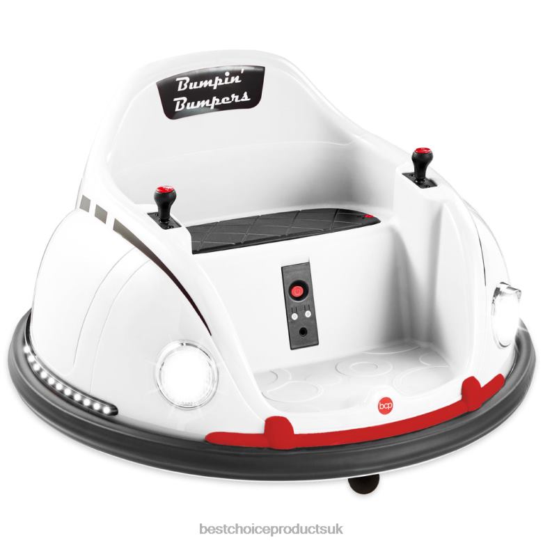 Toy & Game | Best Choice Products6V Kids Ride On Bumper Car Toy w/ Remote, Harness, Lights, 360 Degree Spin N62R509 White