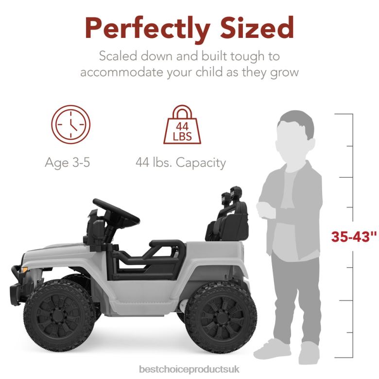 Toy & Game | Best Choice Products6V Kids Ride-On Truck Car w/ Parent Remote Control, 4-Wheel Suspension N62R552 Light Gray