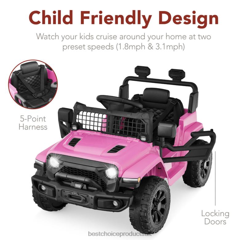 Toy & Game | Best Choice Products6V Kids Ride-On Truck Car w/ Parent Remote Control, 4-Wheel Suspension N62R555 Pink