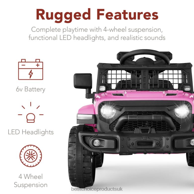 Toy & Game | Best Choice Products6V Kids Ride-On Truck Car w/ Parent Remote Control, 4-Wheel Suspension N62R555 Pink