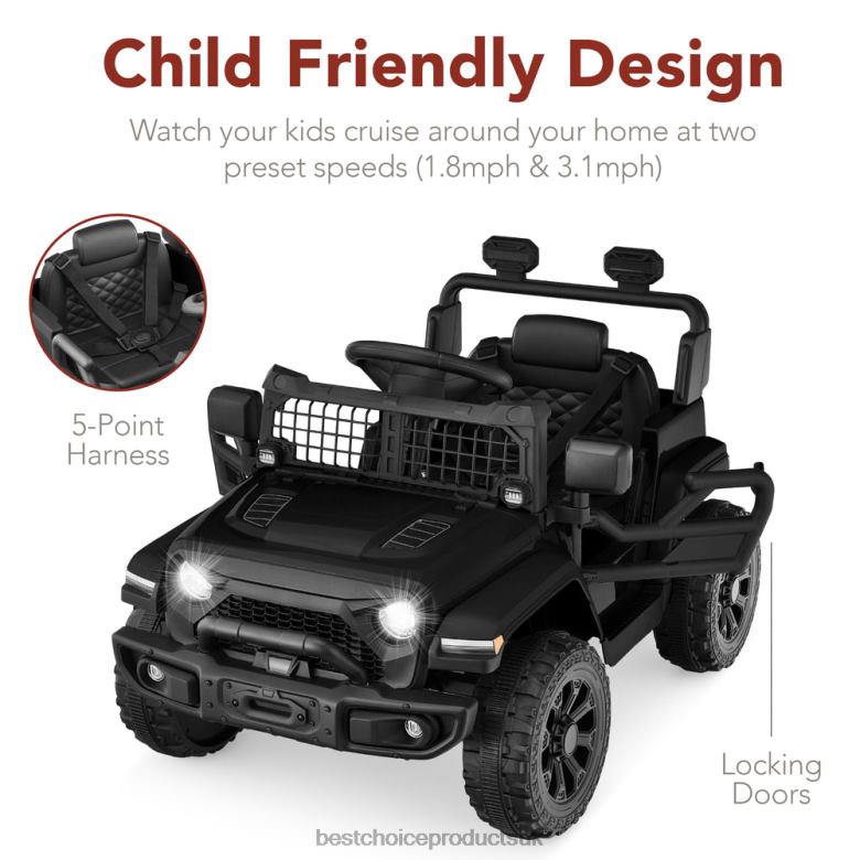 Toy & Game | Best Choice Products6V Kids Ride-On Truck Car w/ Parent Remote Control, 4-Wheel Suspension N62R556 Black