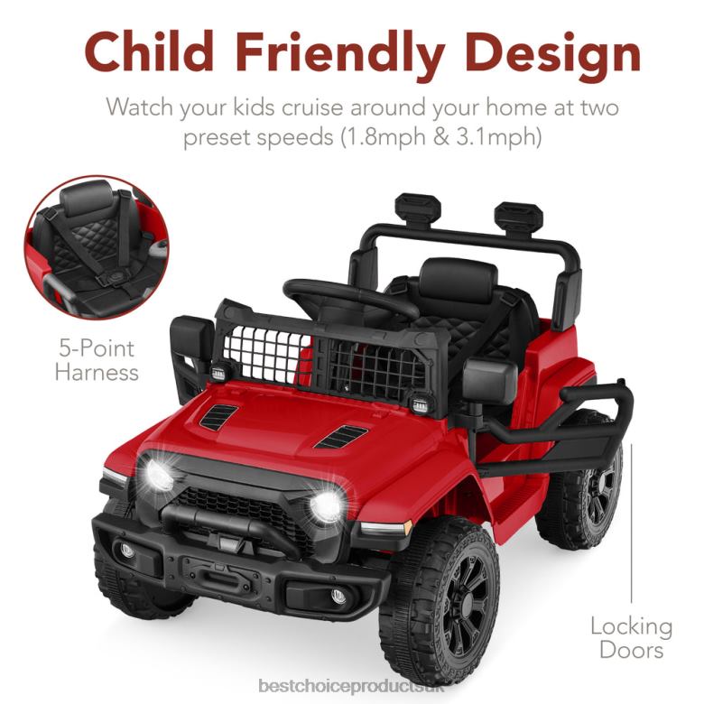 Toy & Game | Best Choice Products6V Kids Ride-On Truck Car w/ Parent Remote Control, 4-Wheel Suspension N62R557 Red