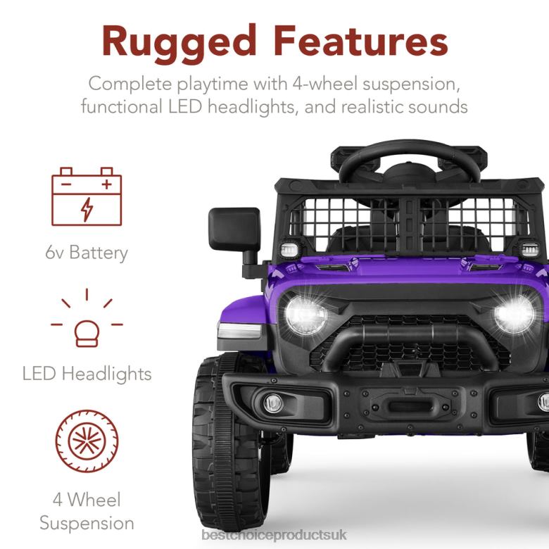 Toy & Game | Best Choice Products6V Kids Ride-On Truck Car w/ Parent Remote Control, 4-Wheel Suspension N62R558 Purple