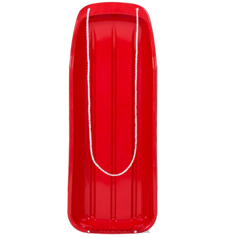 Toy & Game | Best Choice Products48in Kids Toboggan Snow Sled Board w/ Pull Rope, Curved Edges N62R1022 Red