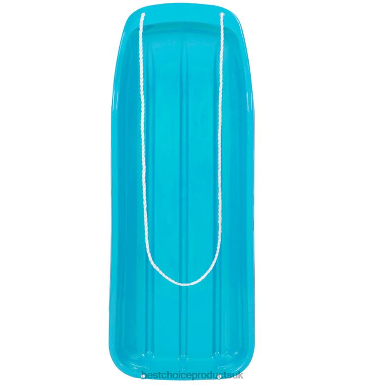 Toy & Game | Best Choice Products48in Kids Toboggan Snow Sled Board w/ Pull Rope, Curved Edges N62R1023 Ice Blue