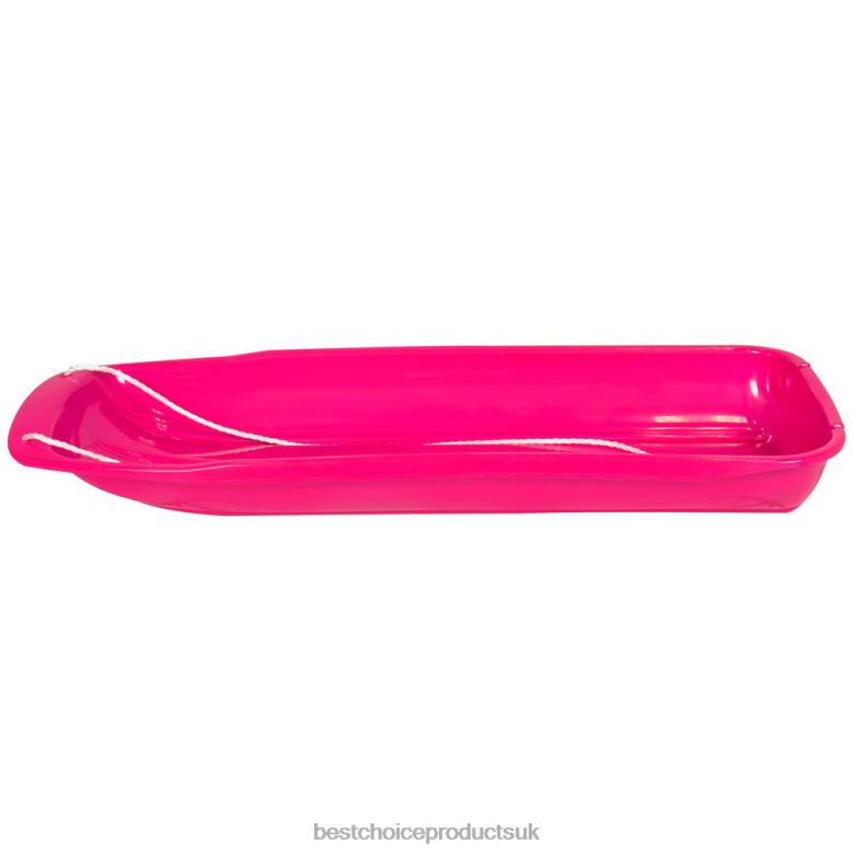 Toy & Game | Best Choice Products48in Kids Toboggan Snow Sled Board w/ Pull Rope, Curved Edges N62R1024 Pink