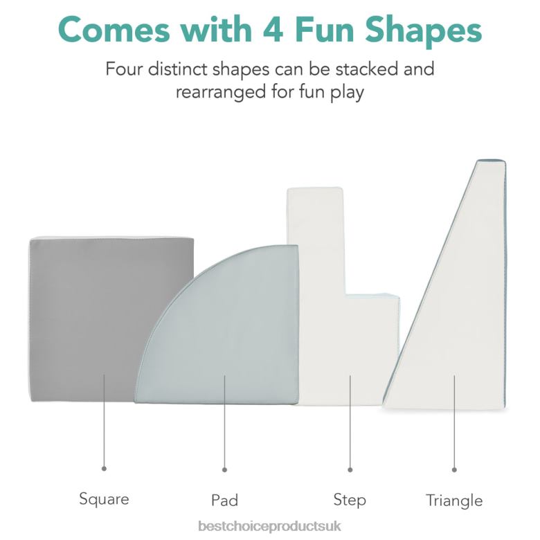 Toy & Game | Best Choice Products4-Piece Kids Climb & Crawl Soft Foam Shapes Structure Playset N62R570 Blue