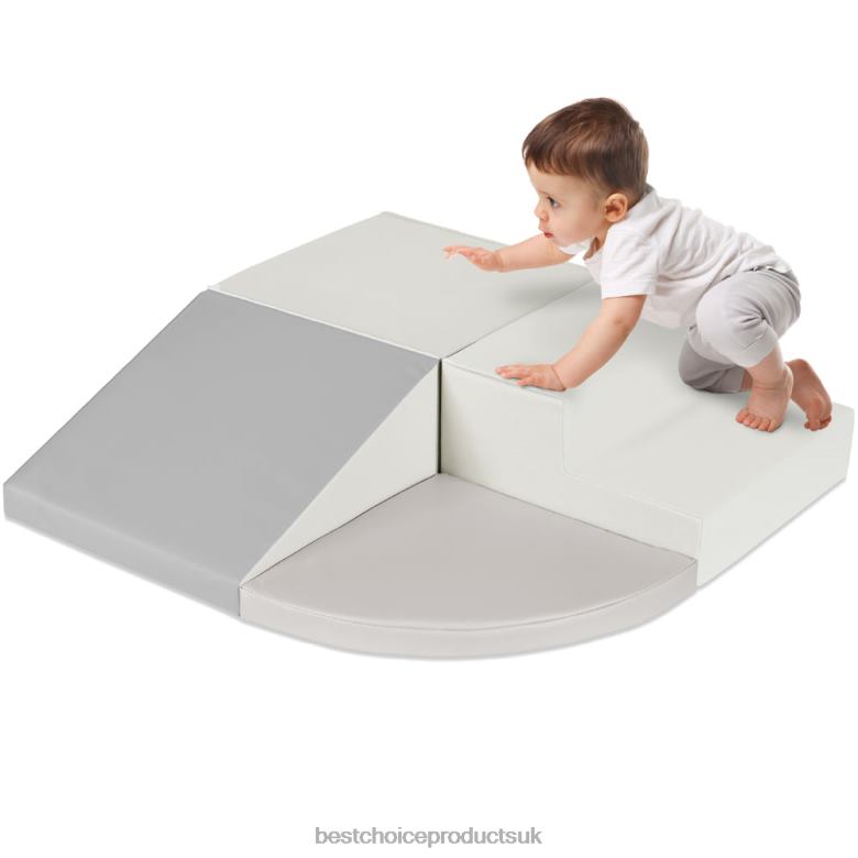 Toy & Game | Best Choice Products4-Piece Kids Climb & Crawl Soft Foam Shapes Structure Playset N62R571 Neutral