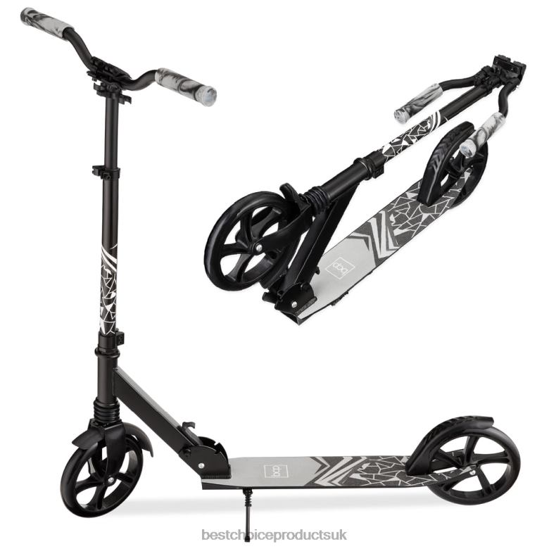 Toy & Game | Best Choice ProductsKids Height Adjustable Kick Scooter w/ Carrying Strap, Non-Slip Deck N62R478 Black