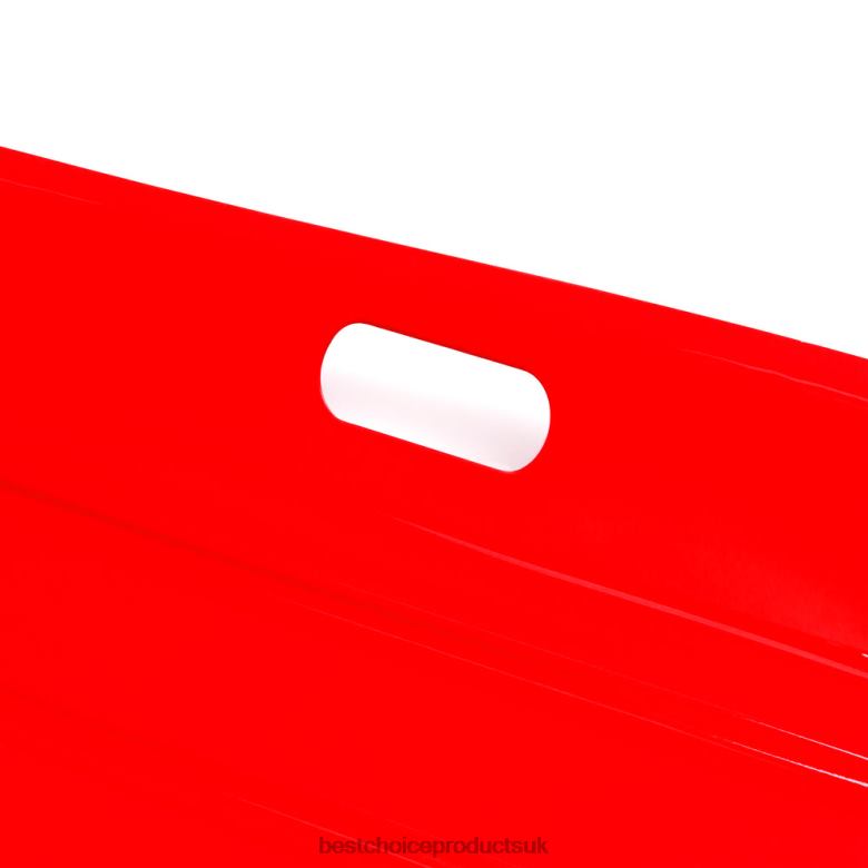 Toy & Game | Best Choice ProductsKids Outdoor Plastic Toboggan Snow Sled Board w/ Pull Rope, Handles N62R1007 Red