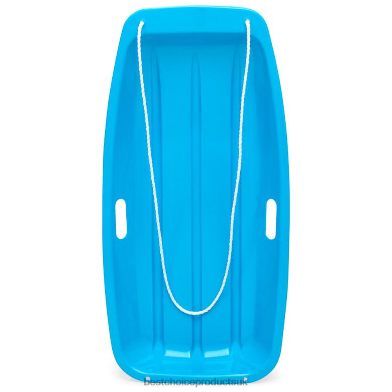 Toy & Game | Best Choice ProductsKids Outdoor Plastic Toboggan Snow Sled Board w/ Pull Rope, Handles N62R1008 Blue