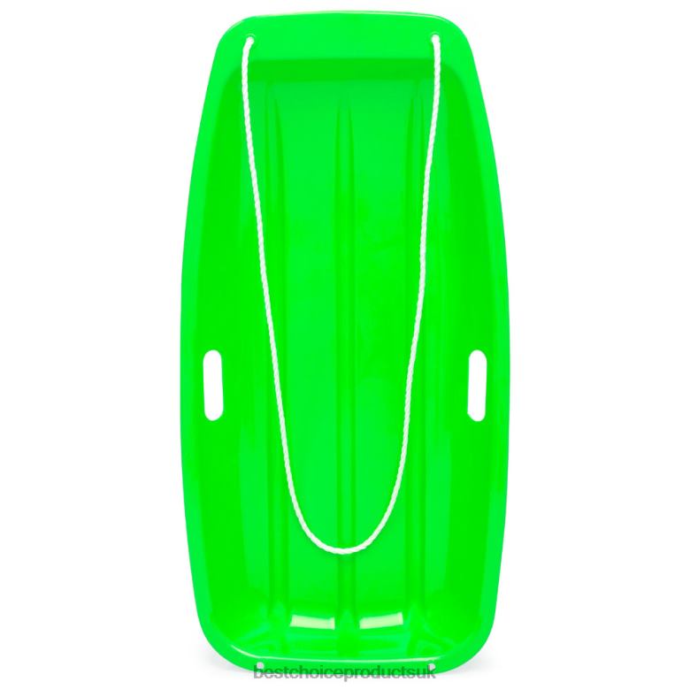 Toy & Game | Best Choice ProductsKids Outdoor Plastic Toboggan Snow Sled Board w/ Pull Rope, Handles N62R1009 Green