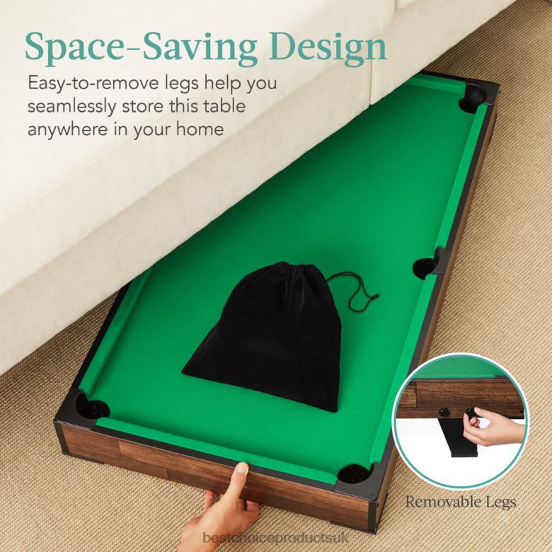 Toy & Game | Best Choice ProductsTabletop Billiard Set, Pool Arcade Game Table w/ 2 Cues, Storage Bag N62R1003 Dark Wood