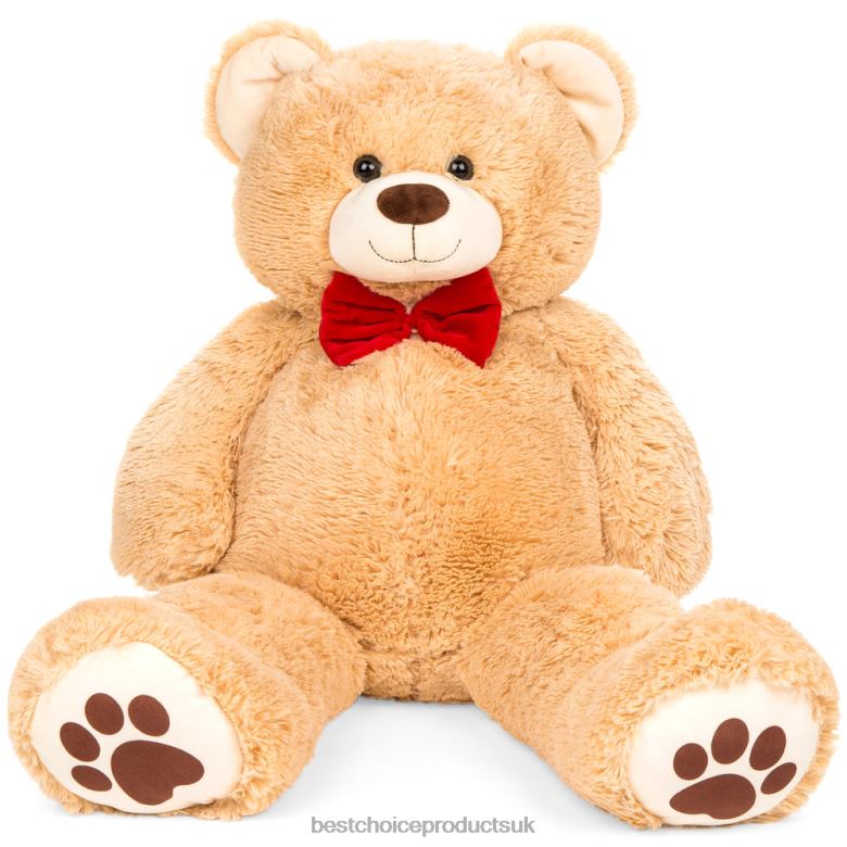 Toy & Game | Best Choice ProductsGiant Plush Teddy Bear Stuffed Animal w/ Bow Tie, Paw Prints N62R481 Brown